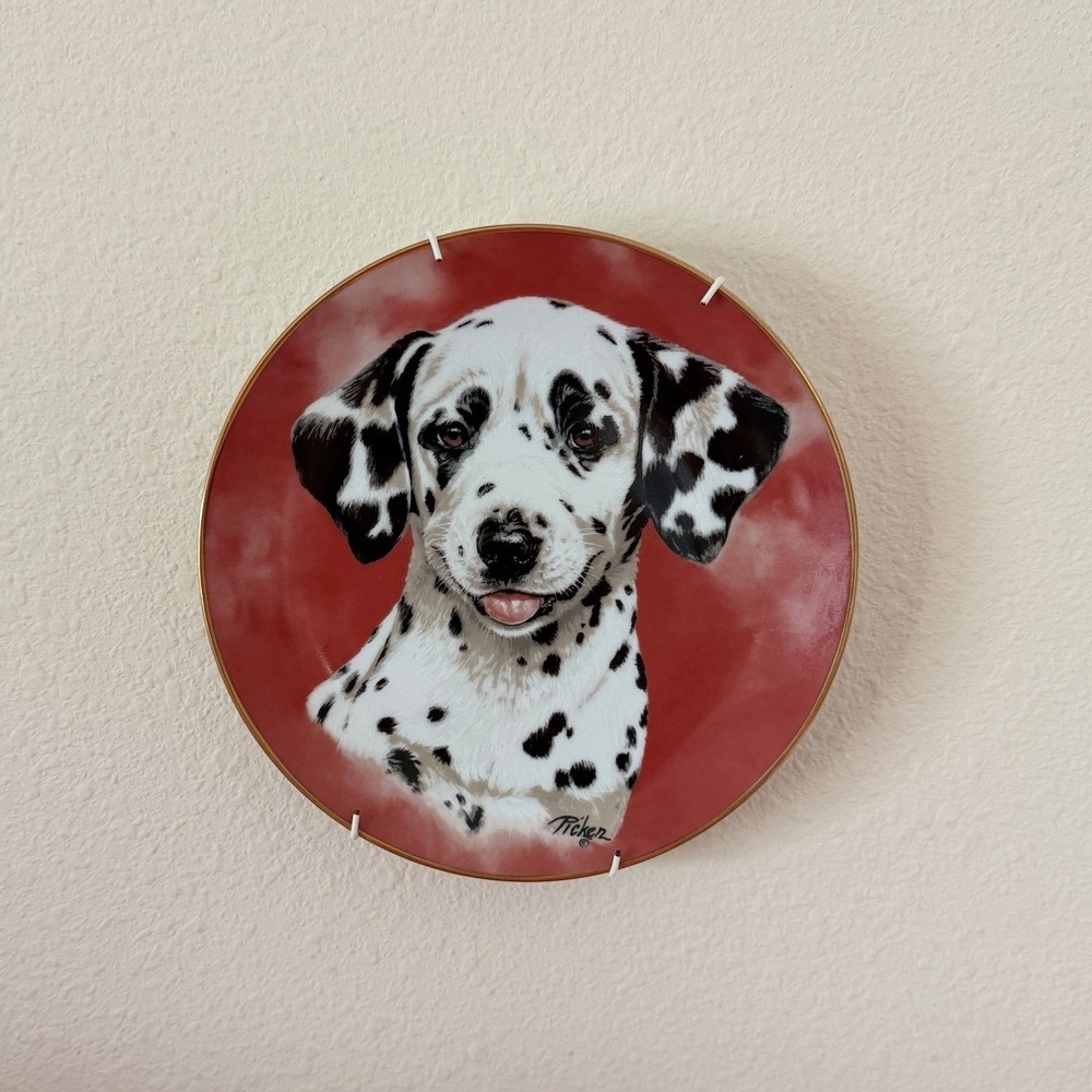 Princeton Gallery‎ 1992 Dalmatian Collector Plate Linda Picken Limited R0105 8"